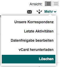 Kontakt bei XING löschen